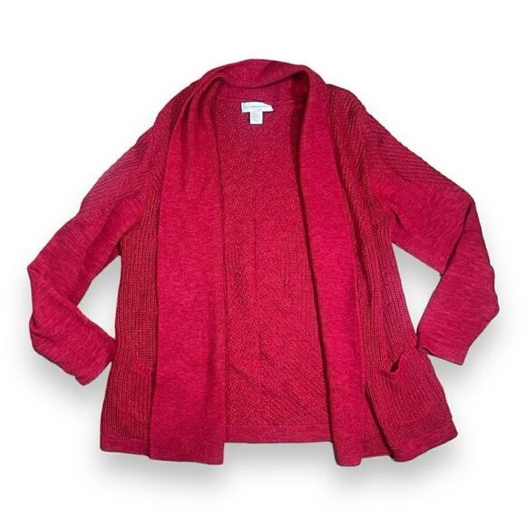 Christopher & Banks Open Waterfall Cardigan Sz M - Picture 2 of 12